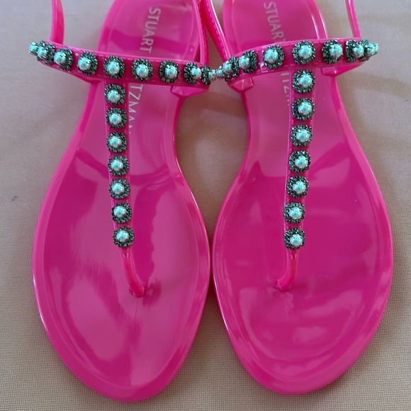 New Stuart Weitzman Sandals. Size 8. Pink. - Picture 2 of 7